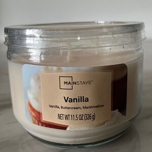 MAINSTAYS Vanilla Scented Candle 11.5oz BRAND NEW